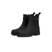 Stijlvolle Rubberen Regenlaars Tommy Hilfiger , Black , Dames