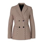 Geometrische Gebreide Blazer Set Marc Cain , Pink , Dames