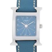 Pre-owned Leather watches Hermès Vintage , Blue , Dames