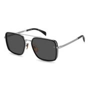 Zwarte Metalen Zonnebril Eyewear by David Beckham , Black , Heren