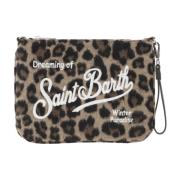 Leo Patroon Wolmix Clutch Tas MC2 Saint Barth , Beige , Dames