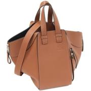 Pre-owned Leather handbags Loewe Pre-owned , Brown , Dames