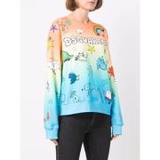 Kleurrijke Dames Sweatshirt Dsquared2 , Multicolor , Dames