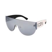 Iconische Multikleur Metalen Zonnebril Dsquared2 , Gray , Heren