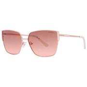 Roze Metalen Zonnebril voor Vrouwen Guess , Pink , Dames