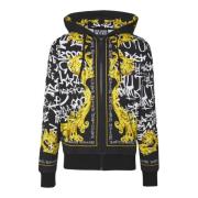 Hoodie met graffiti print Versace , Multicolor , Heren