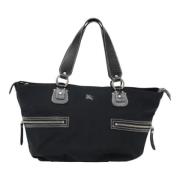 Pre-owned Canvas shoulder-bags Burberry Vintage , Black , Dames