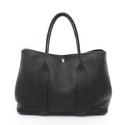 Pre-owned Leather totes Hermès Vintage , Black , Dames