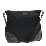 Pre-owned Leather prada-bags Prada Vintage , Black , Dames