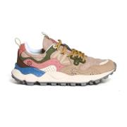 Beige Sneakers voor Vrouwen Flower Mountain , Beige , Dames