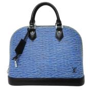 Pre-owned Leather handbags Louis Vuitton Vintage , Blue , Dames