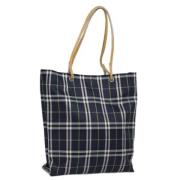 Pre-owned Nylon shoulder-bags Burberry Vintage , Blue , Dames