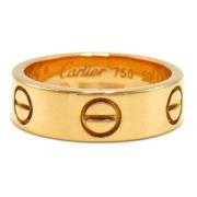 Pre-owned Metal rings Cartier Vintage , Yellow , Dames