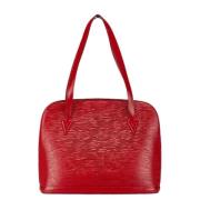 Pre-owned Leather louis-vuitton-bags Louis Vuitton Vintage , Red , Dam...