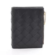 Pre-owned Leather wallets Bottega Veneta Vintage , Black , Dames