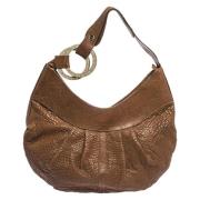 Pre-owned Leather shoulder-bags Bvlgari Vintage , Brown , Dames