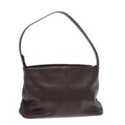 Pre-owned Leather shoulder-bags Burberry Vintage , Brown , Dames