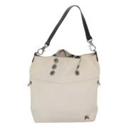 Pre-owned Canvas handbags Burberry Vintage , Beige , Dames