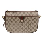 Pre-owned Canvas gucci-bags Gucci Vintage , Beige , Dames