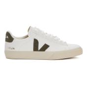 Witte Khaki Leren Sneakers Aw24 Veja , White , Heren