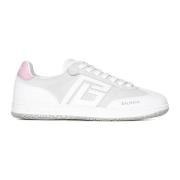 Witte Sneakers Chic Roze Hiel Balmain , Multicolor , Dames