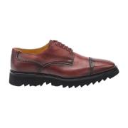 Bolgheri Derby Soft Delave' Calf Testoni , Brown , Heren