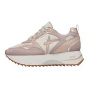 Leather and technical fabric sneakers Anny 2 W. W6Yz , Pink , Dames