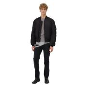 M Bomber Twill Black Bacon , Black , Heren