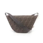 Pre-owned Canvas shoulder-bags Fendi Vintage , Brown , Dames