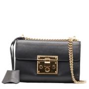 Pre-owned Leather shoulder-bags Gucci Vintage , Black , Dames