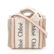 Pre-owned Canvas handbags Chloé Pre-owned , Beige , Dames