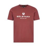 Klassieke Logo Tee Belstaff , Red , Heren