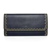 Pre-owned Leather wallets Cartier Vintage , Black , Dames