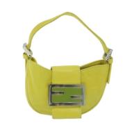 Pre-owned Leather fendi-bags Fendi Vintage , Green , Dames