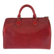 Pre-owned Leather louis-vuitton-bags Louis Vuitton Vintage , Red , Dam...