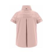 Lichtgewicht Taffeta Cape met Veren Vulling Herno , Pink , Dames