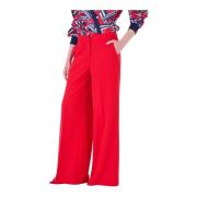 Rechte broek met Medium Taille Silvian Heach , Red , Dames