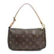 Pre-owned Canvas handbags Louis Vuitton Vintage , Brown , Dames