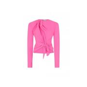 Neon Fuchsia Zelda Blouse met Knopen The Attico , Pink , Dames