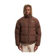 Bruine Chest Signature Puffer Sweatshirt Karl Kani , Brown , Heren