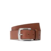 Leren Riem Levi's , Brown , Heren