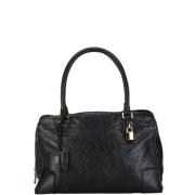 Pre-owned Leather handbags Loewe Pre-owned , Black , Dames