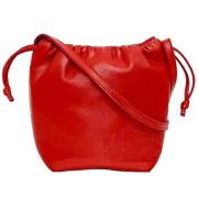 Pre-owned Leather shoulder-bags Loewe Pre-owned , Red , Dames