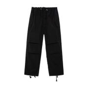 Ripstop Parachute Katoenen Broek Amish , Black , Heren