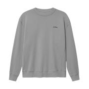 Logo-geborduurde sweatshirt in grijs Gabba , Gray , Heren