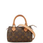 Pre-owned Fabric handbags Louis Vuitton Vintage , Brown , Dames