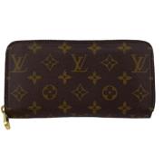 Pre-owned Leather wallets Louis Vuitton Vintage , Brown , Dames