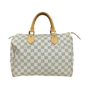 Pre-owned Fabric handbags Louis Vuitton Vintage , White , Dames