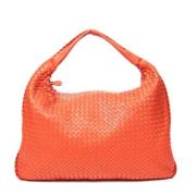 Pre-owned Leather handbags Bottega Veneta Vintage , Orange , Dames