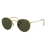 Retro Ronde Metalen Zonnebril Rb3447 Ray-Ban , Yellow , Unisex